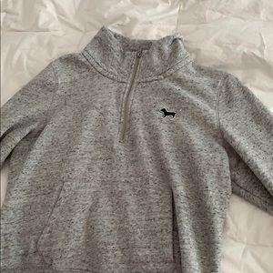 A grey PINK crop jacket